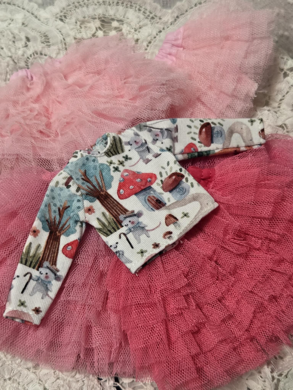 Long sleeve t-shirt / Mushroom 001