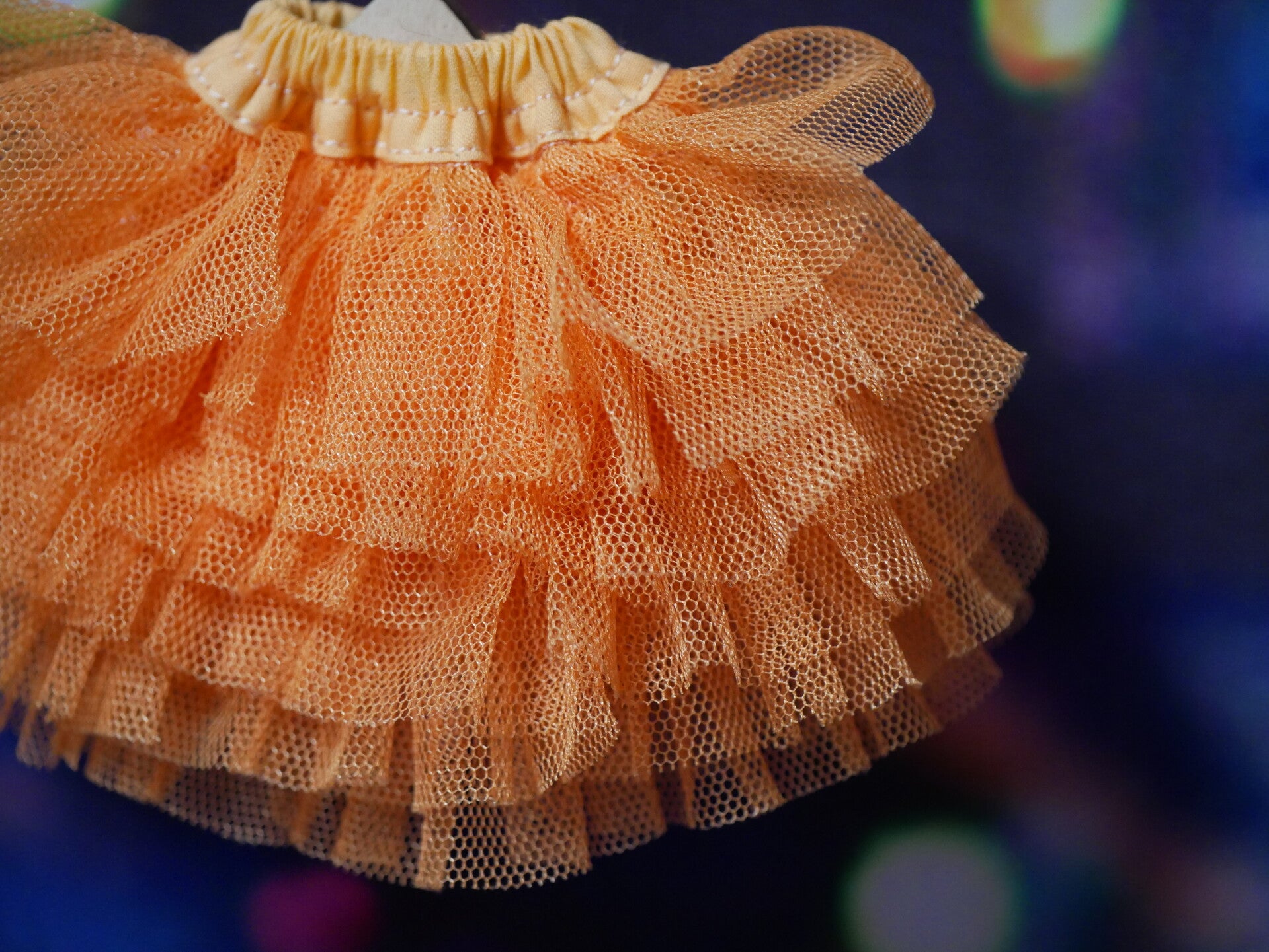 Tulle Skirt. ( length 8.5 cm )/ Orange