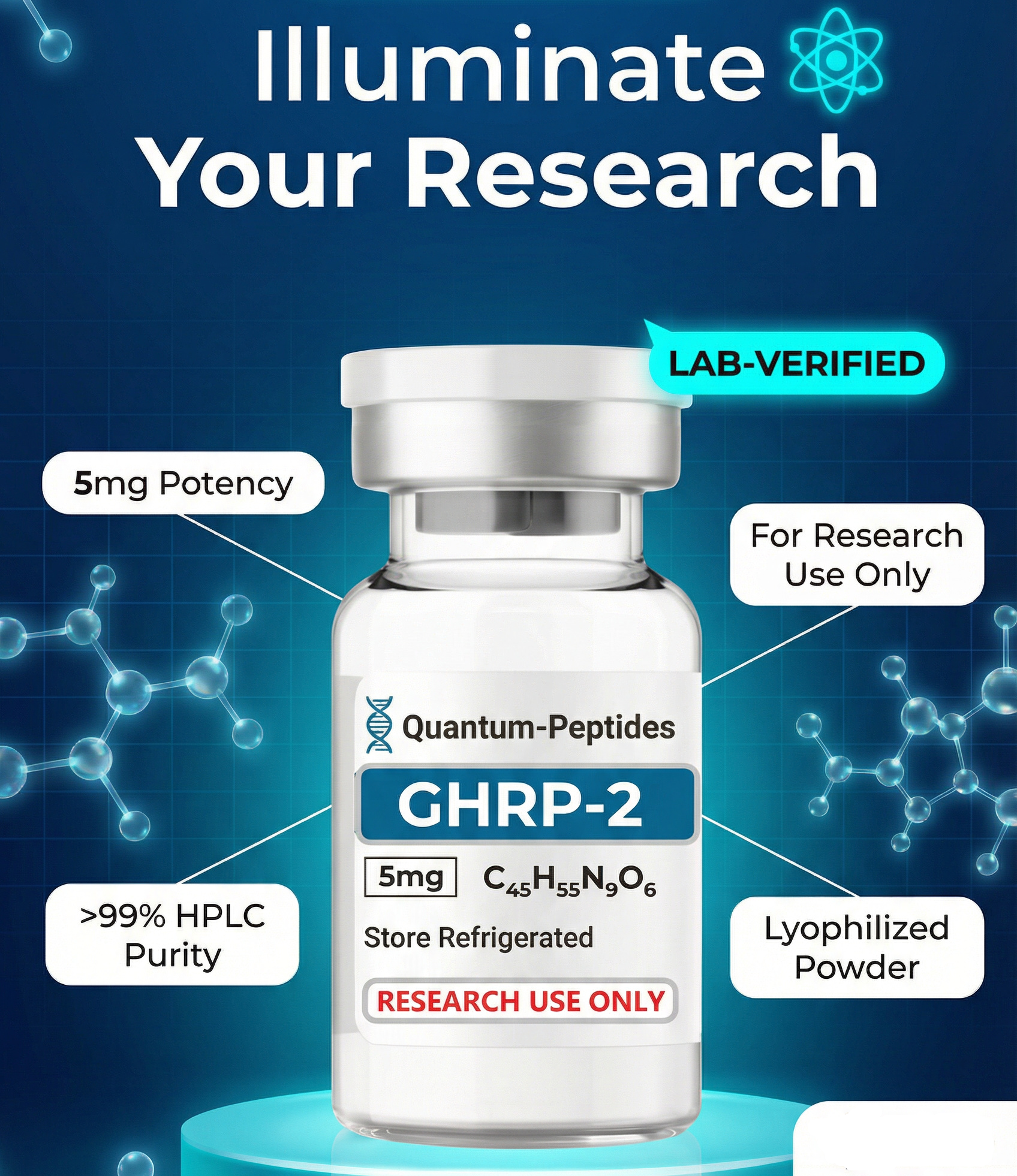 GHRP-2 Lyophilized Powder