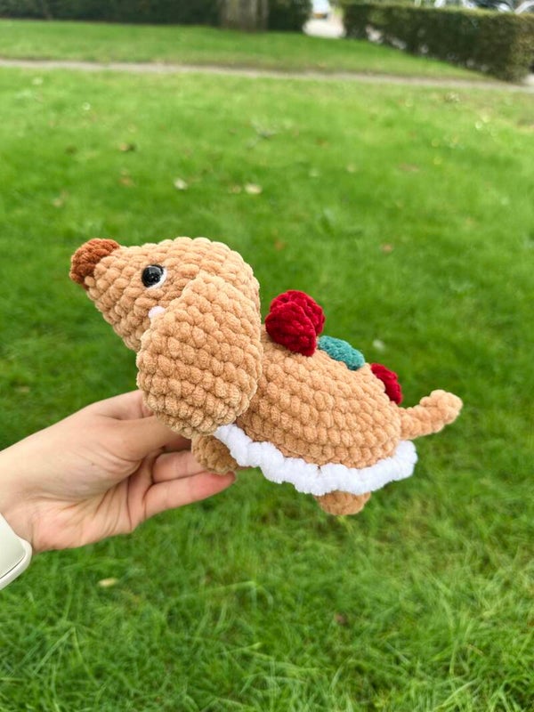 Gingerbread Pup crochet pattern