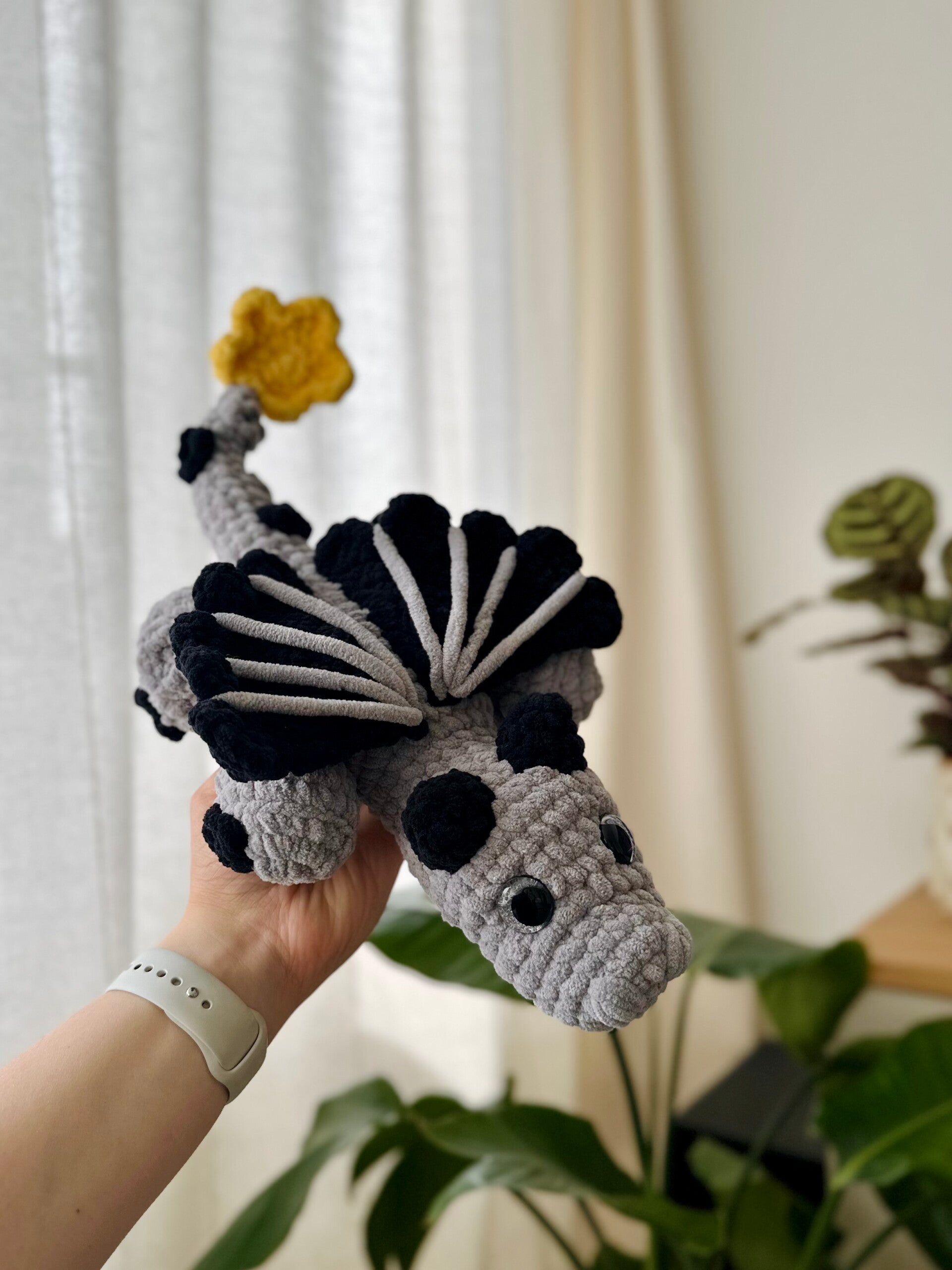 Moon dragon crochet pattern