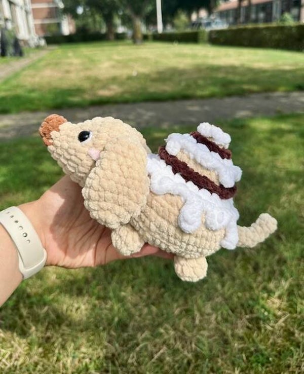 Cinnamon Roll Pup Crochet Pattern