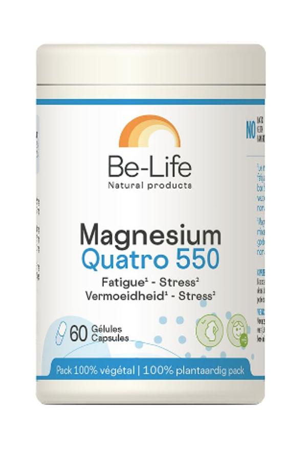 Magnesium Quatro 550 Be Life Pot Caps 60
