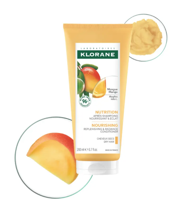 Klorane - MANGUE NUTRITION - Après-shampoing nourrissant & éclat 200ml
