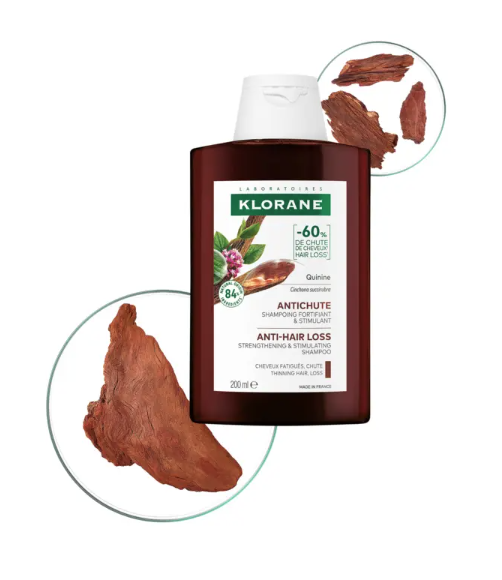 Klorane - QUININE ANTICHUTE - Shampoing fortifiant et stimulant à la Quinine 400ml