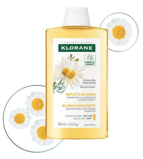 Klorane - CAMOMILLE REFLETS BLONDS - Shampoing illuminateur et adoucissant 400ml