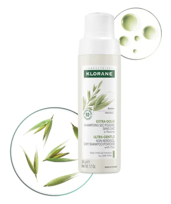 Klorane - AVOINE  EXTRA-DOUX - Shampoing sec poudre sans gaz à l'Avoine médicinale 150ml