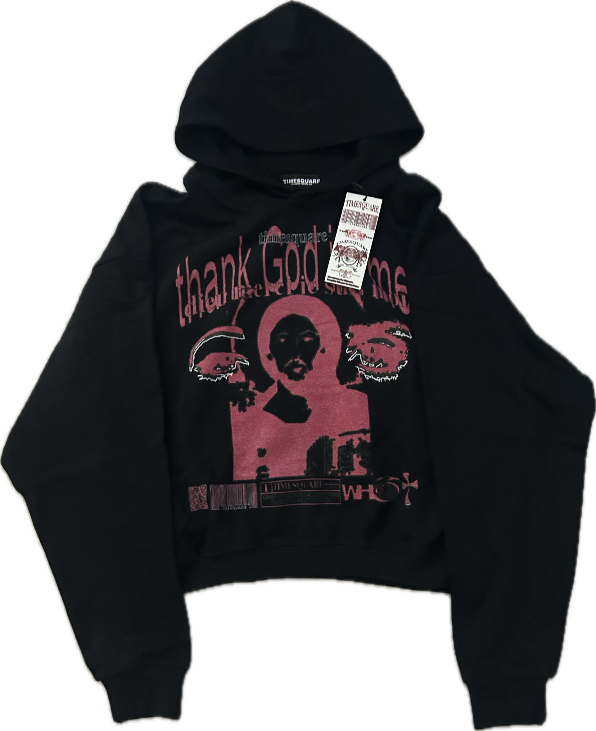 Black Graphic Hoodie