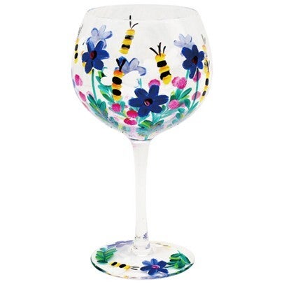 Lesser & Pavey - Hand Painted Gin Glass