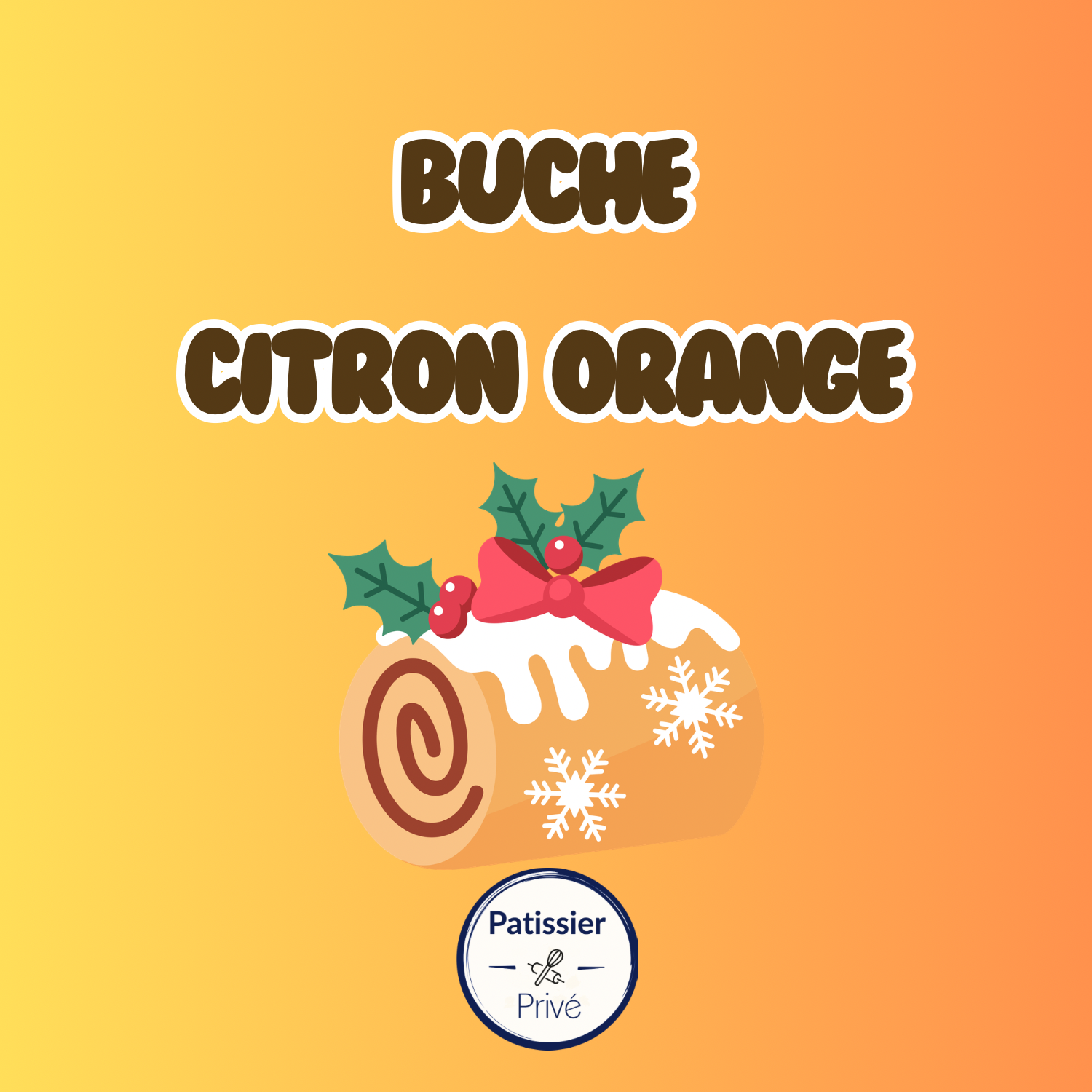 Buche Citron & Orange Meringuée