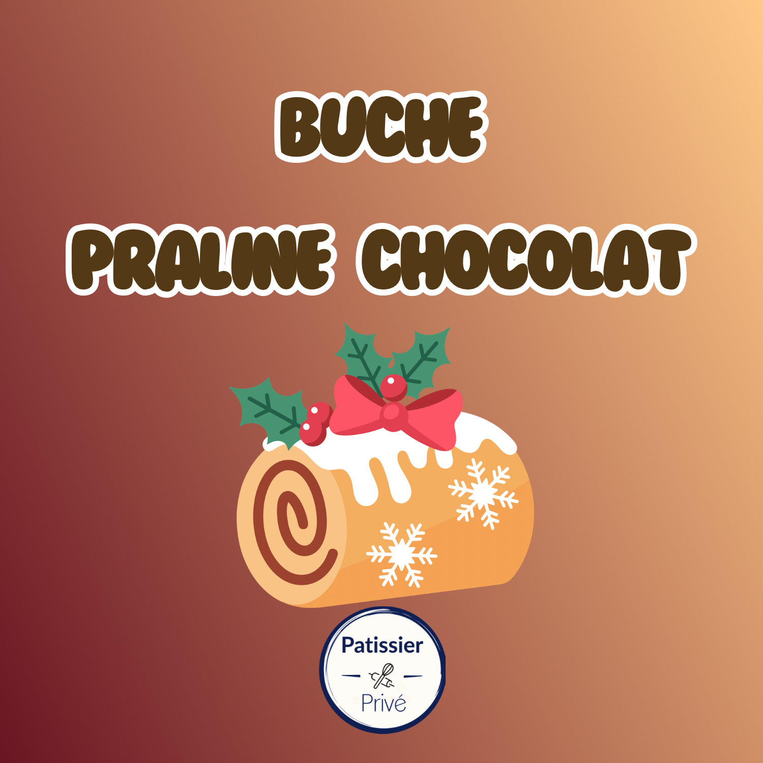 Buche Praliné Noisette & Chocolat au lait