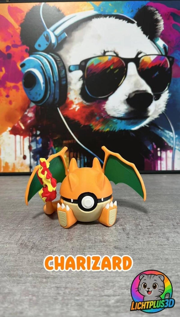 Charizard Pokéball 3D