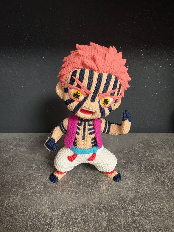 Figurine style crochet – Frost Demon Warrior Edition