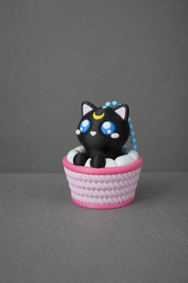 🌙🐱🧺 Porte-clés Clicker – Moon Kitten Edition