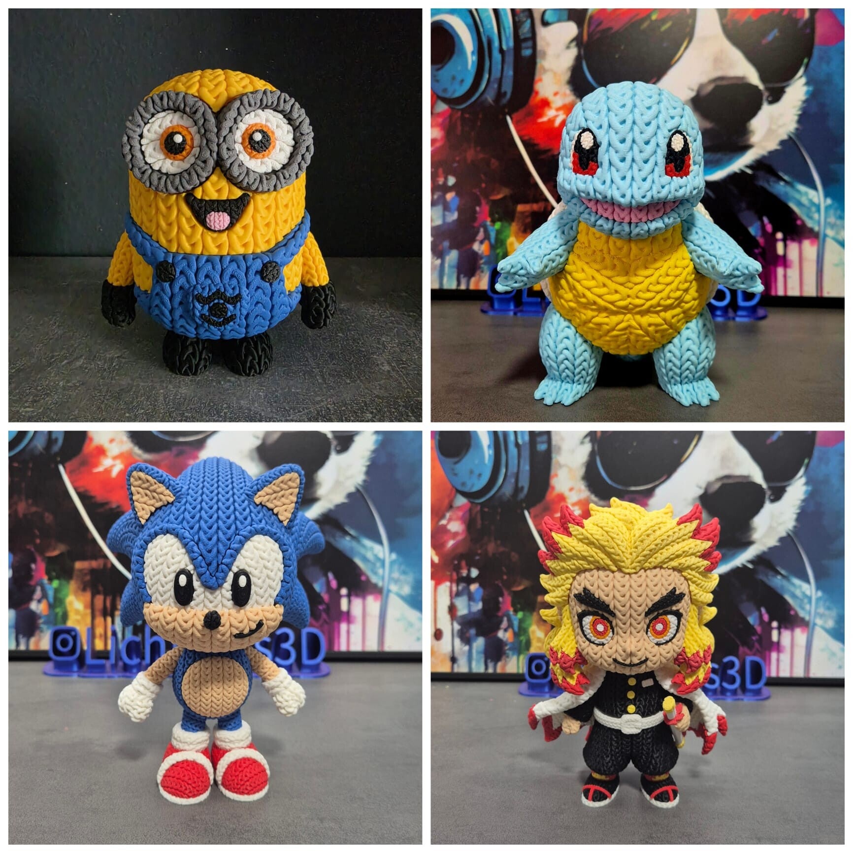 Figurine Effet Crochet 3D