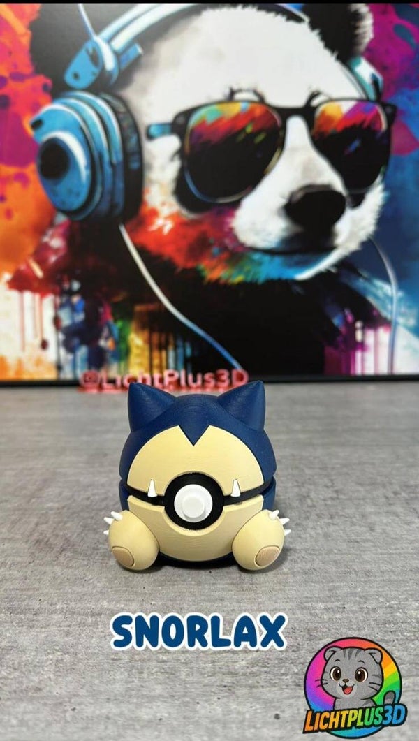 Snorlax Pokéball 3D