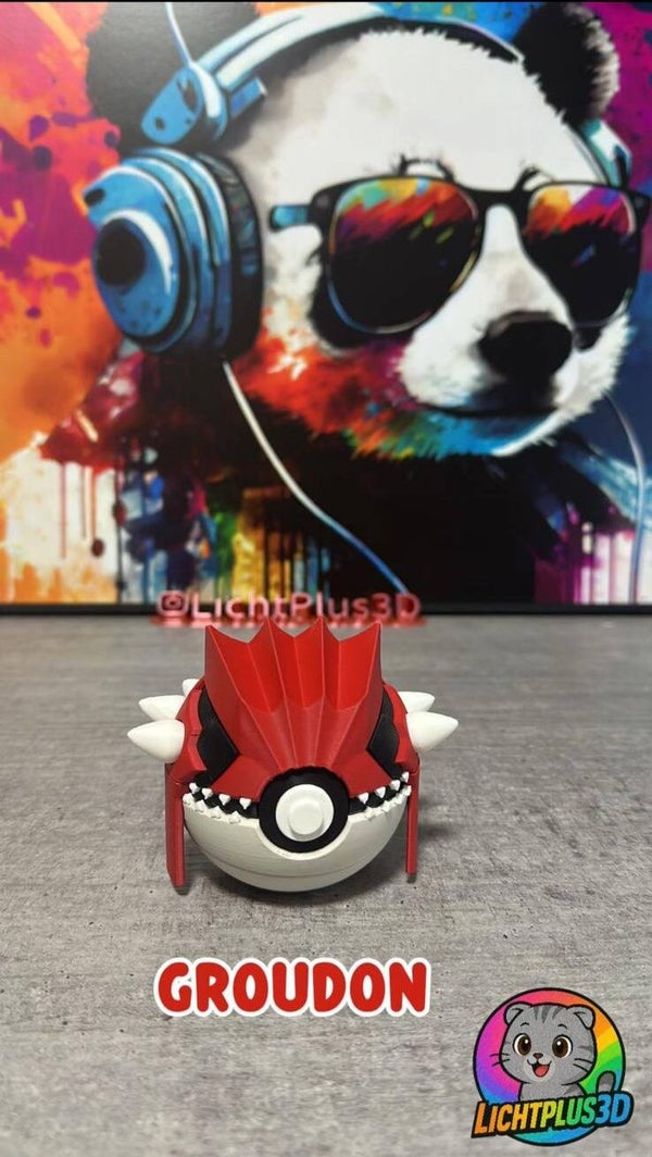 Groudon Pokéball 3D