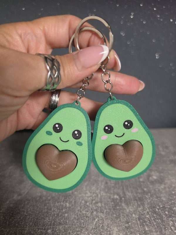 Porte-clés Clicker – Happy Avocado Edition
