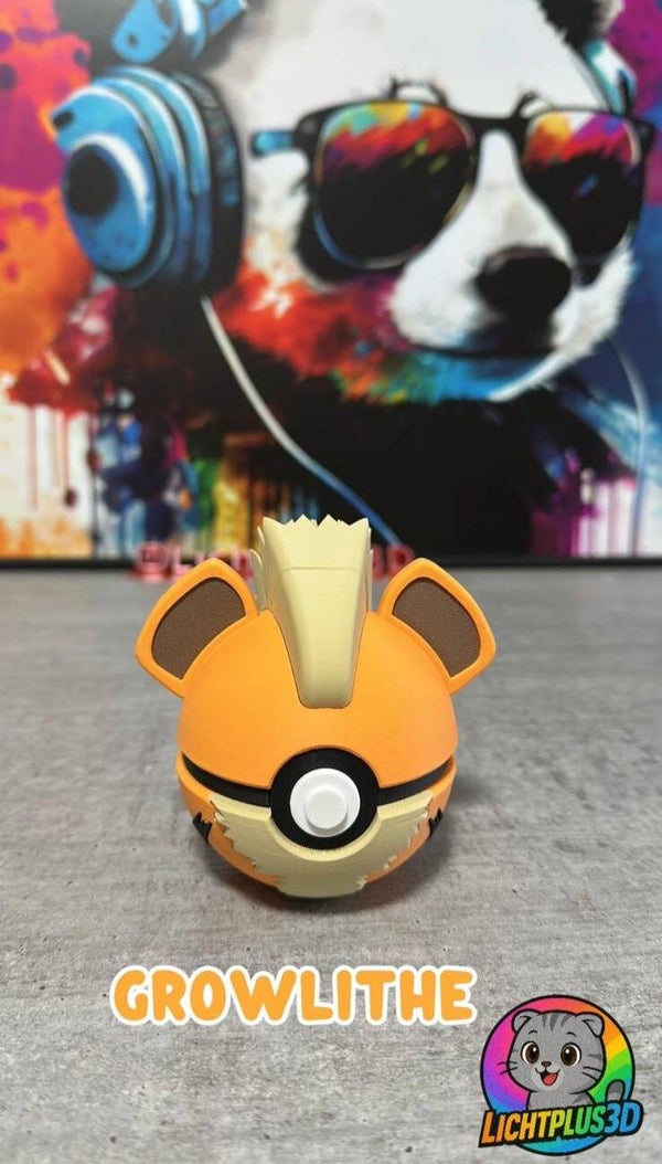 Growlithe Pokéball 3D