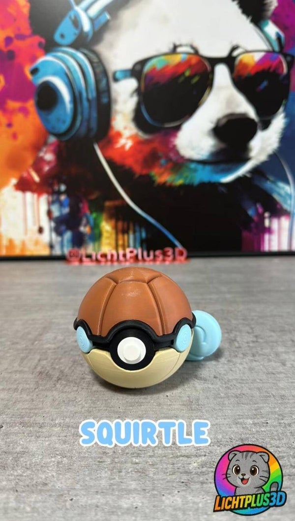 Squirtle Pokéball 3D
