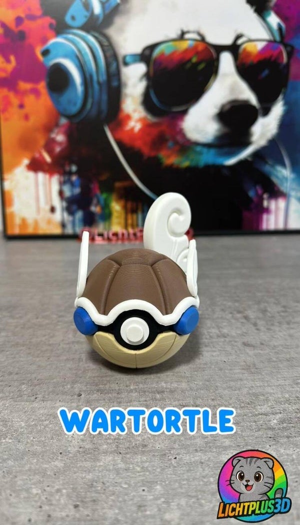 Carabaffe / Wartortle Pokéball 3D