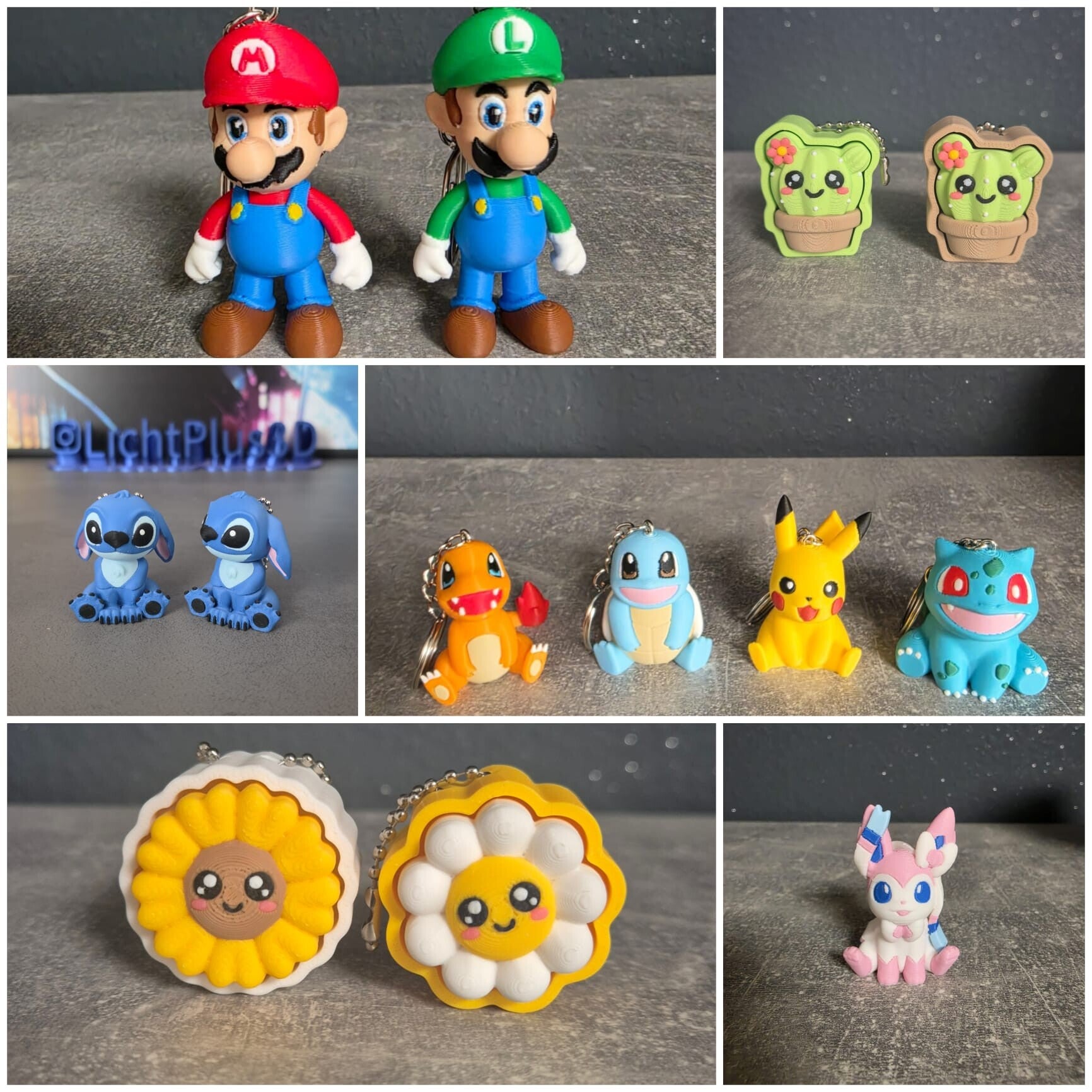 Porte-clés 3D pour tous les styles