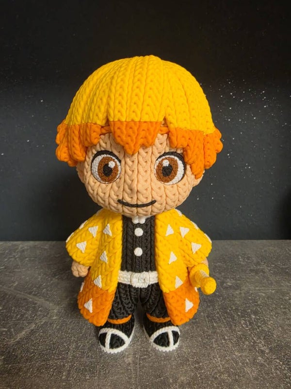 Figurine style crochet – Thunder Swordsman Edition