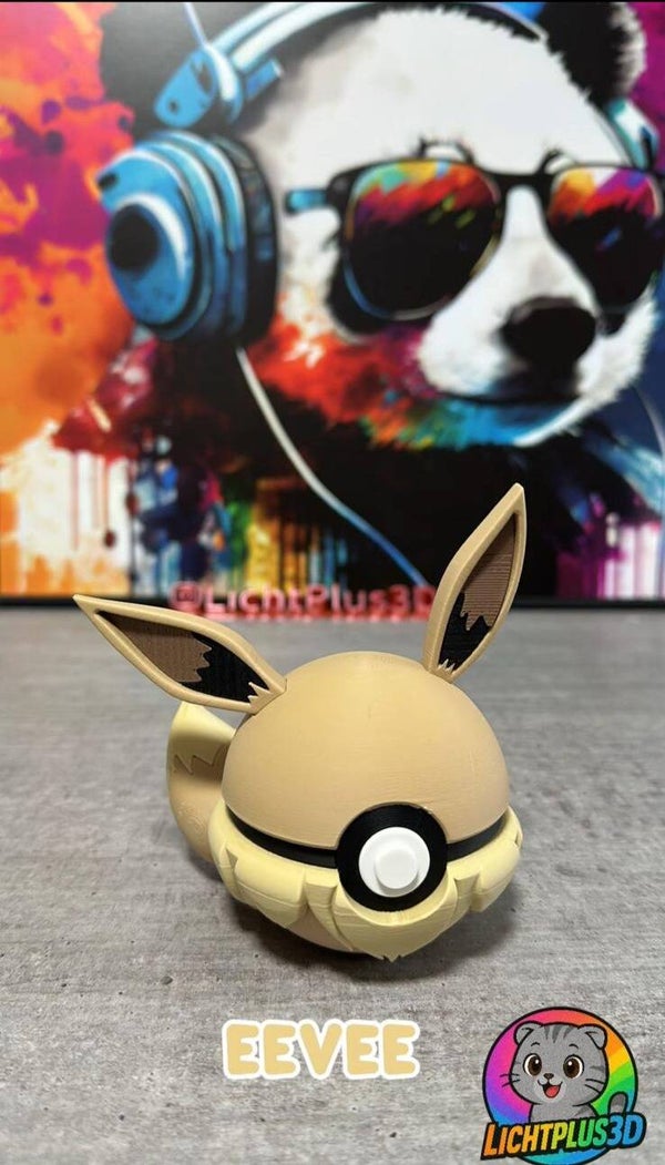 Eevee Pokéball 3D