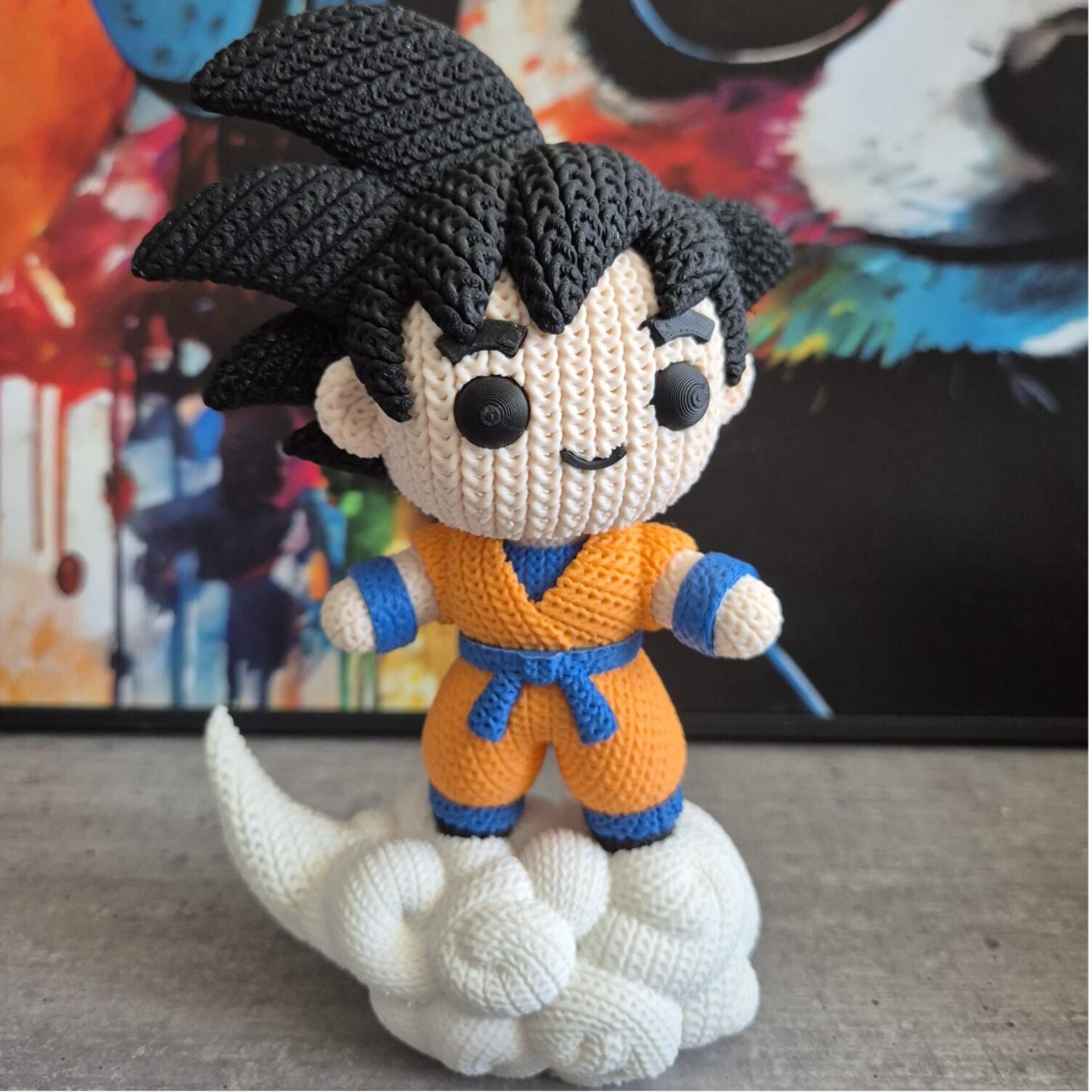 Figurine Crochet – Warrior Edition sur nuage