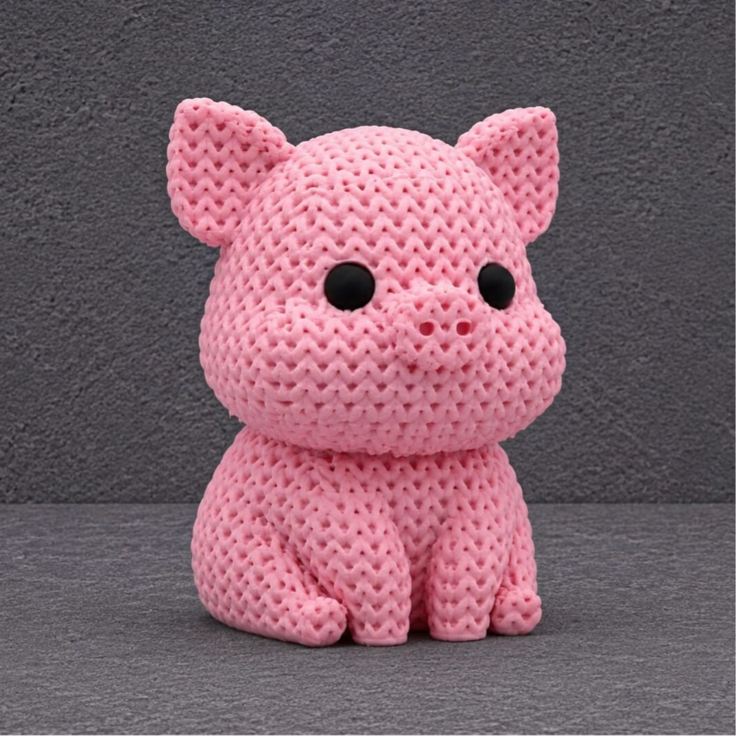 🐷 Figurine style crochet – Piglet Edition