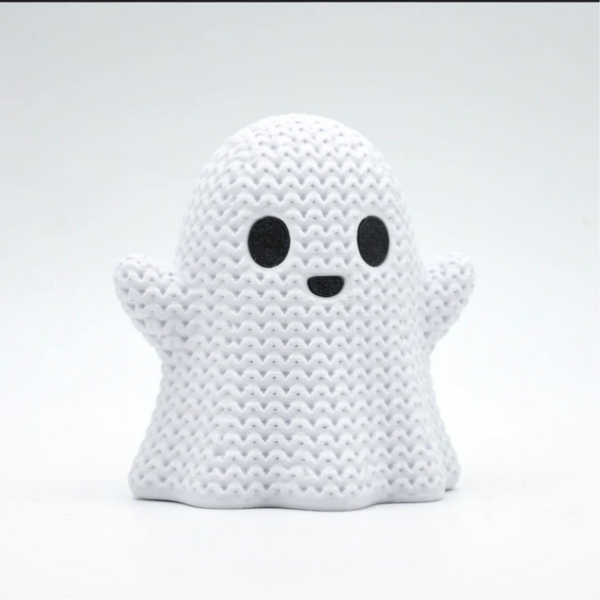 👻🧶 Figurine effet crochet – Petit fantôme d’Halloween