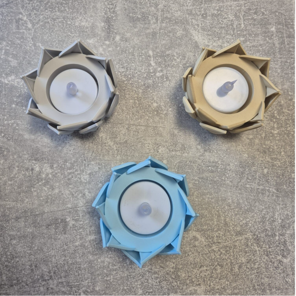 Porte‑bougie Lotus – Lumière & Sérénité