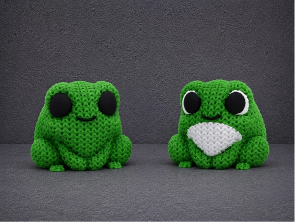 🐸 Figurine style crochet – Green Frog Edition