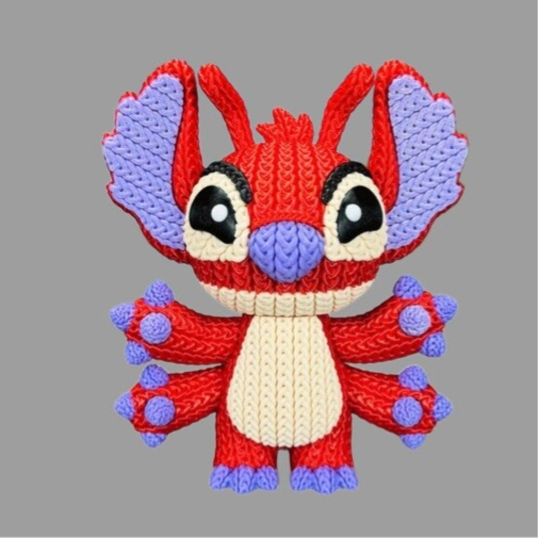Figurine style crochet – Little Red Alien Edition