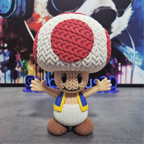 Figurine style crochet – Little Mushroom Hero Edition - Tod - Super Mario