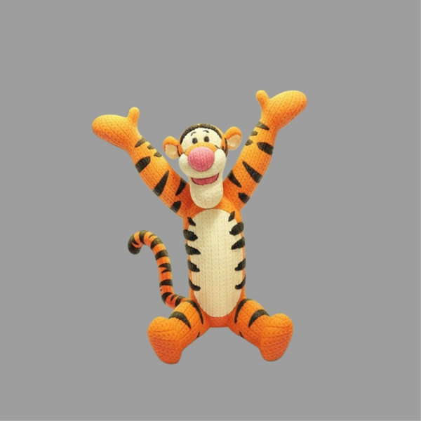 Figurine style crochet – Bouncy Tiger Edition