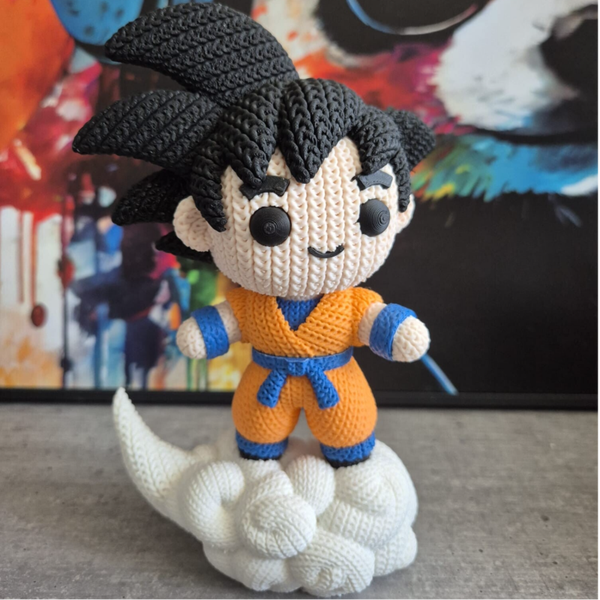 Figurine Crochet – Warrior Edition sur nuage