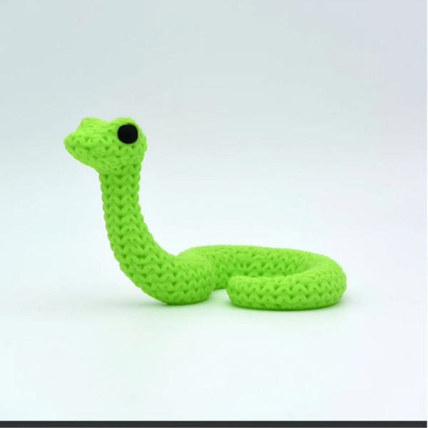 🐍🧶 Figurine Serpent – Effet crochet