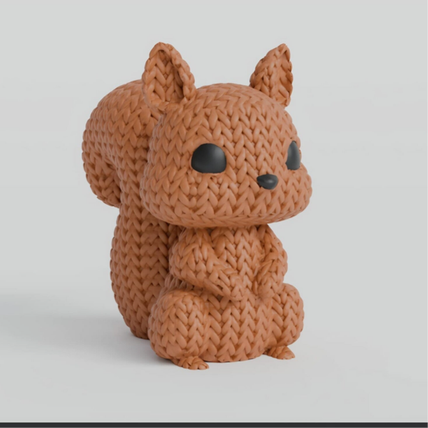 🐿️🧶 Figurine Écureuil – Effet crochet