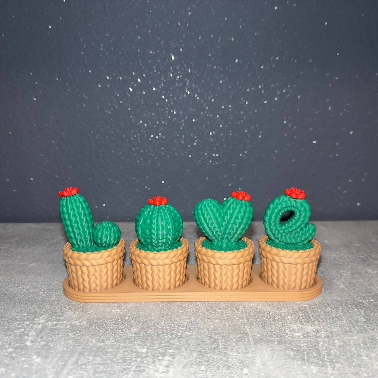 Cactus LOVE crochet 3D