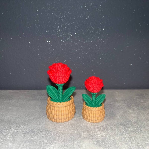 Rose crochet 3D