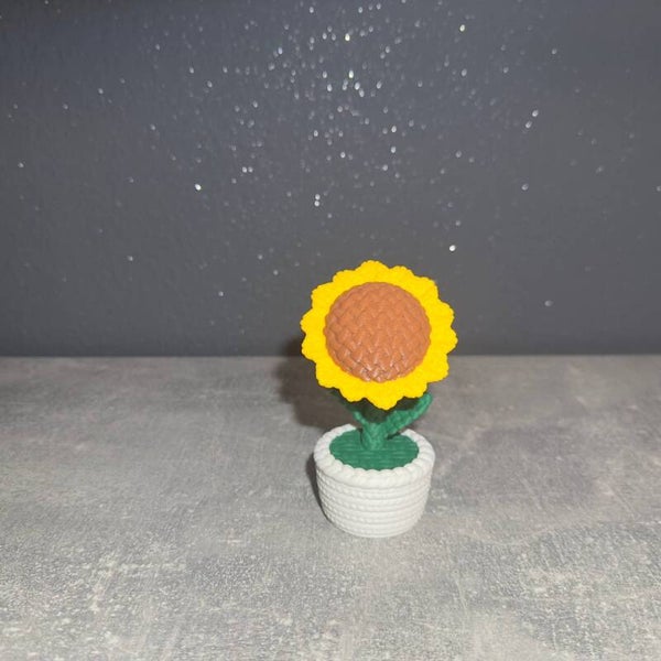 Tournesol crochet 3D