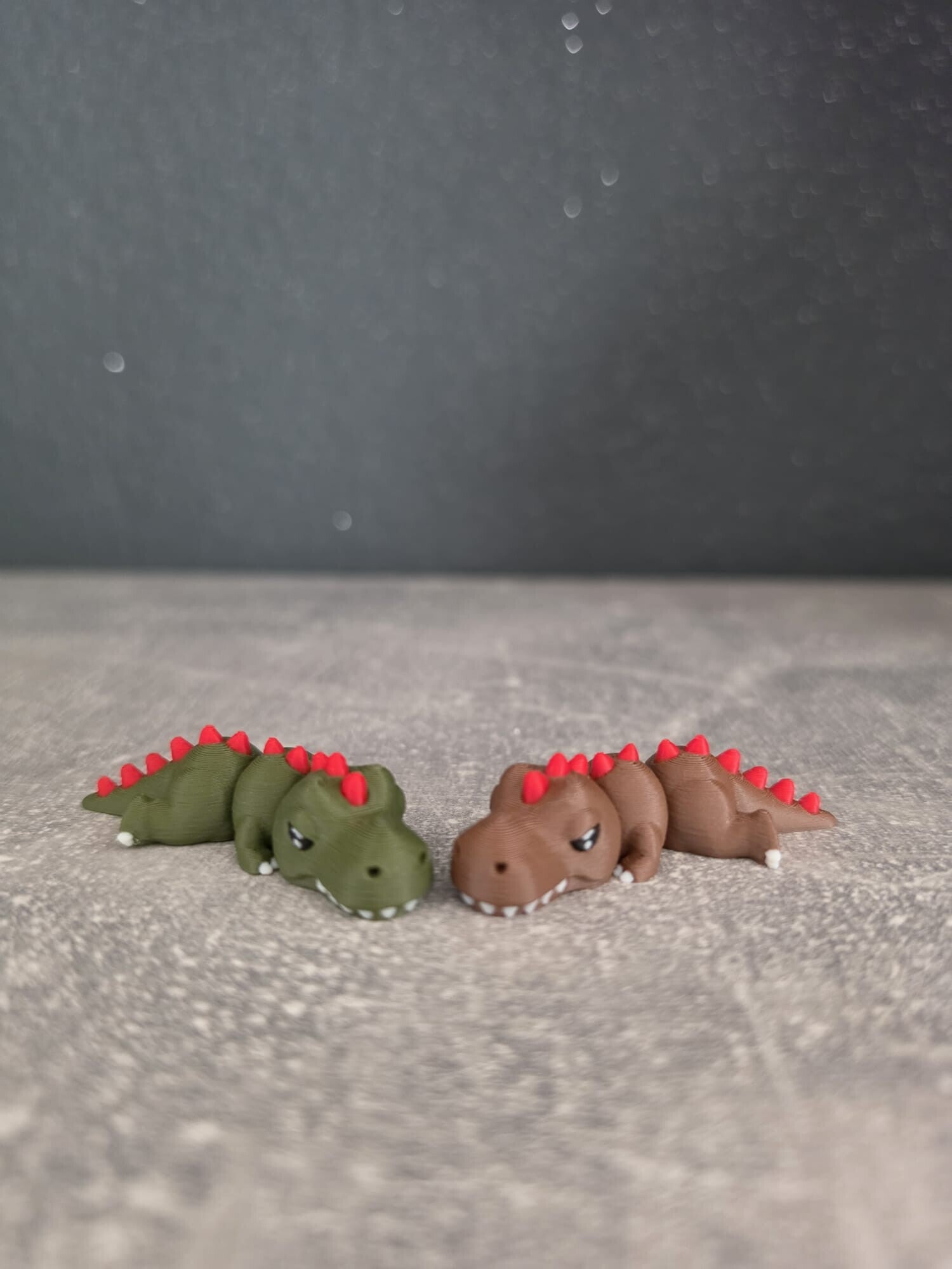 Couple de dinosaures flexy – Porte-clés adorables et articulés