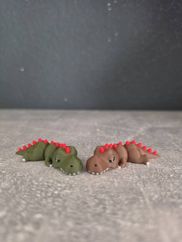 Couple de dinosaures flexy – Porte-clés adorables et articulés