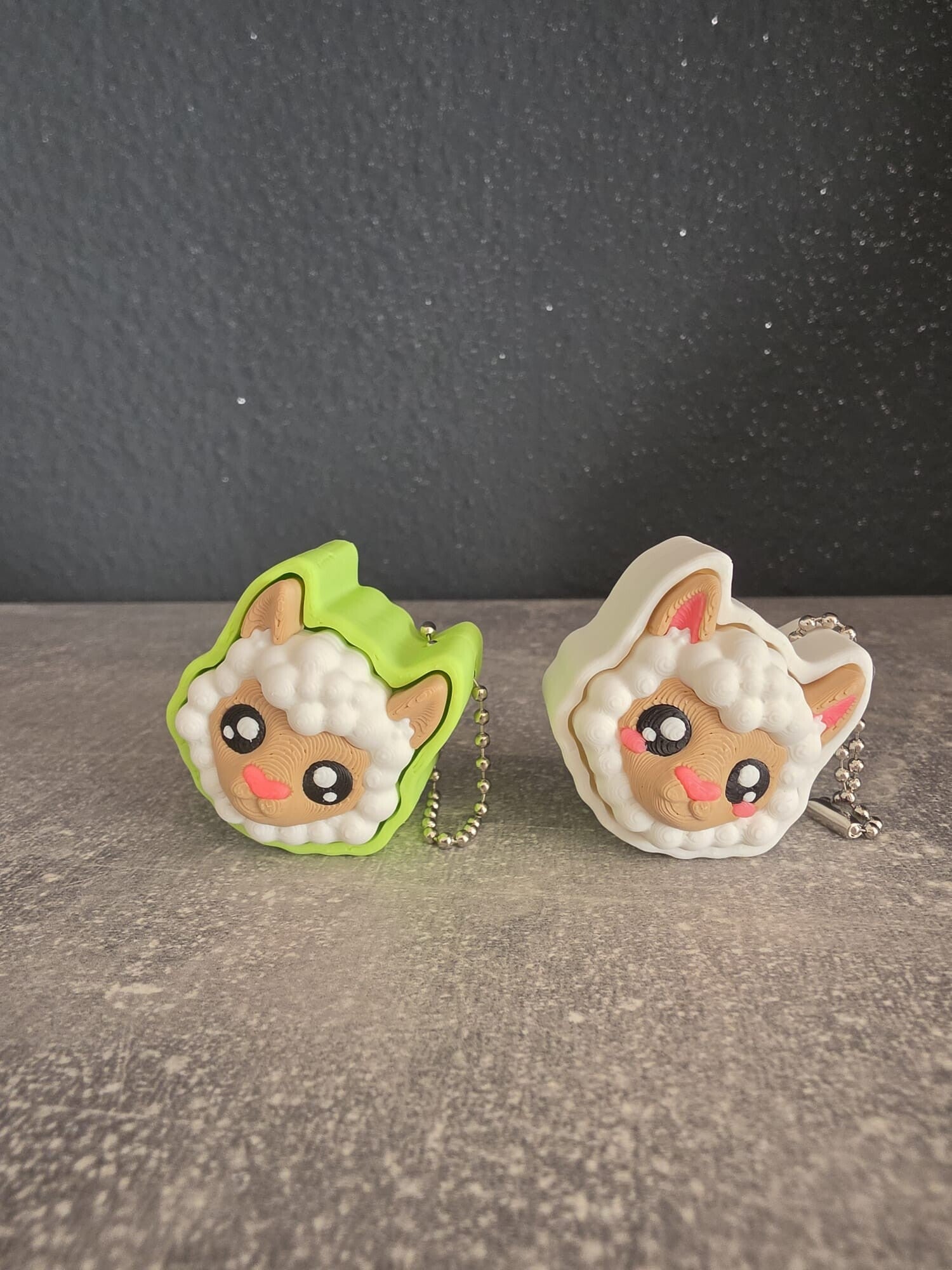 🌼🖱️ Porte-clés Clickers – Collection Click & Relax