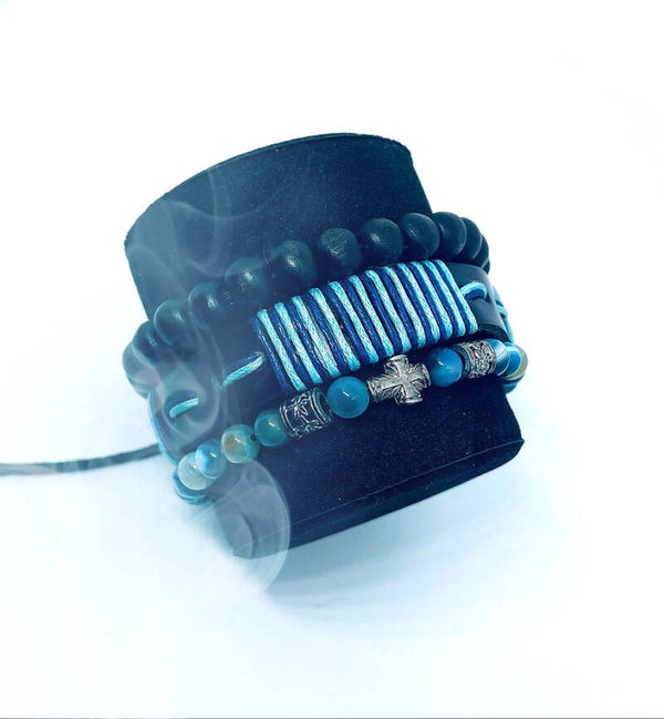 Blue set of 3