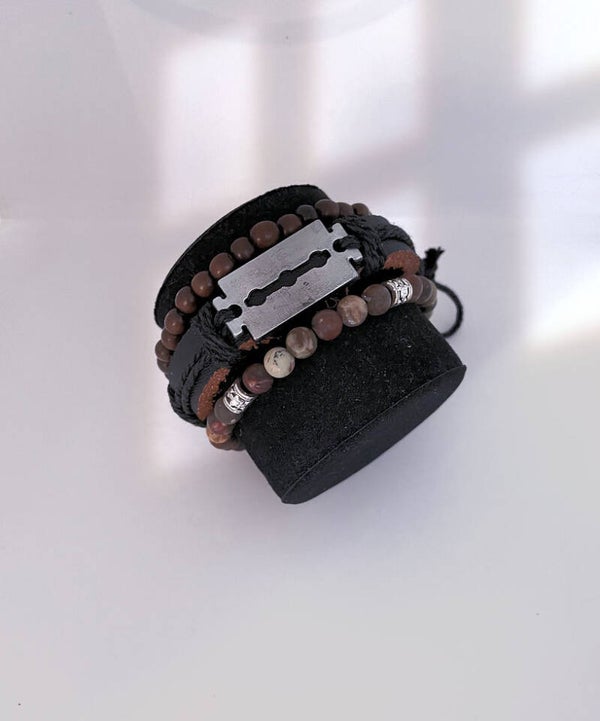 Trio heren armbanden set (C)