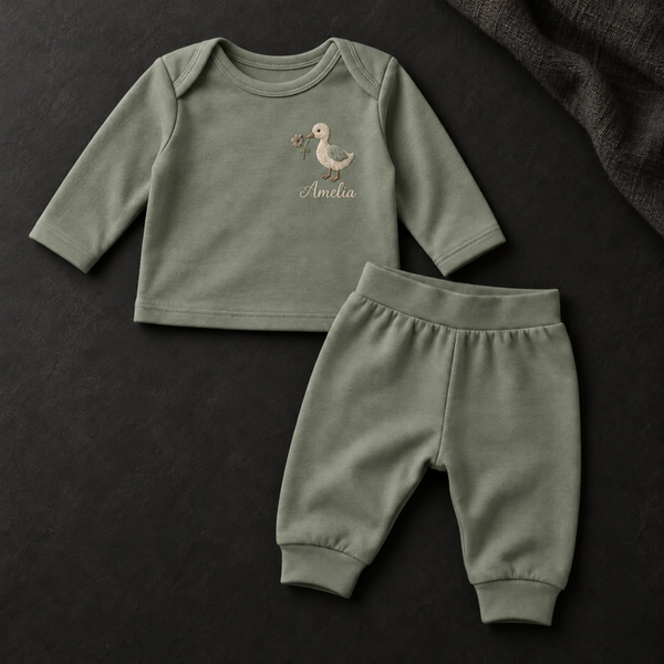 Personalised Little Goose Baby Set