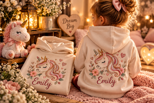 Kids Embroidered Hoodie
