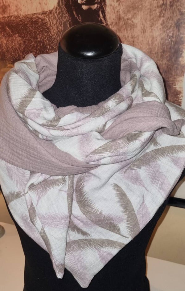 XXL Patchwork Musselin- Dreieckstuch